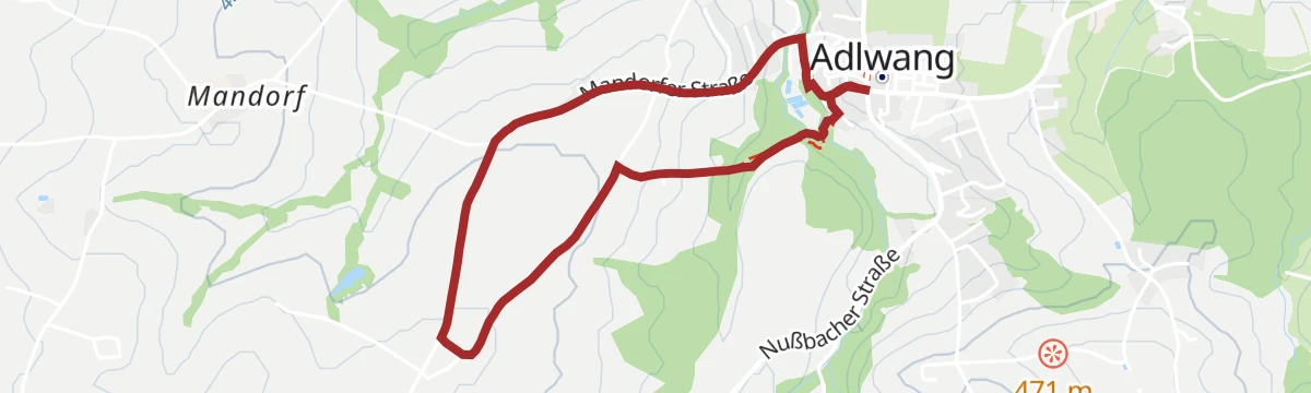 Route map: 32 Mandorfer Rundwanderweg